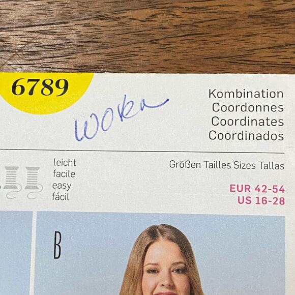 Burda sewing pattern #6789 casual top & pants UNCUT size US 16-28 - Picture 4 of 6